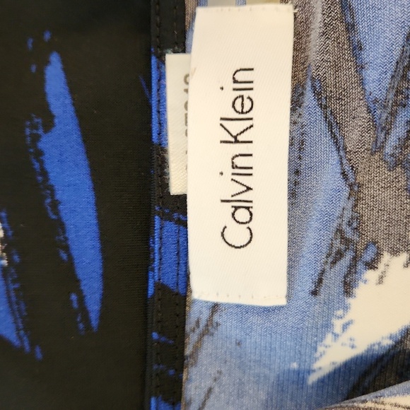 Calvin Klein Drape Bodice Blue Top - Picture 2 of 2